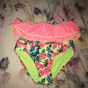 target youth floral bathing suit